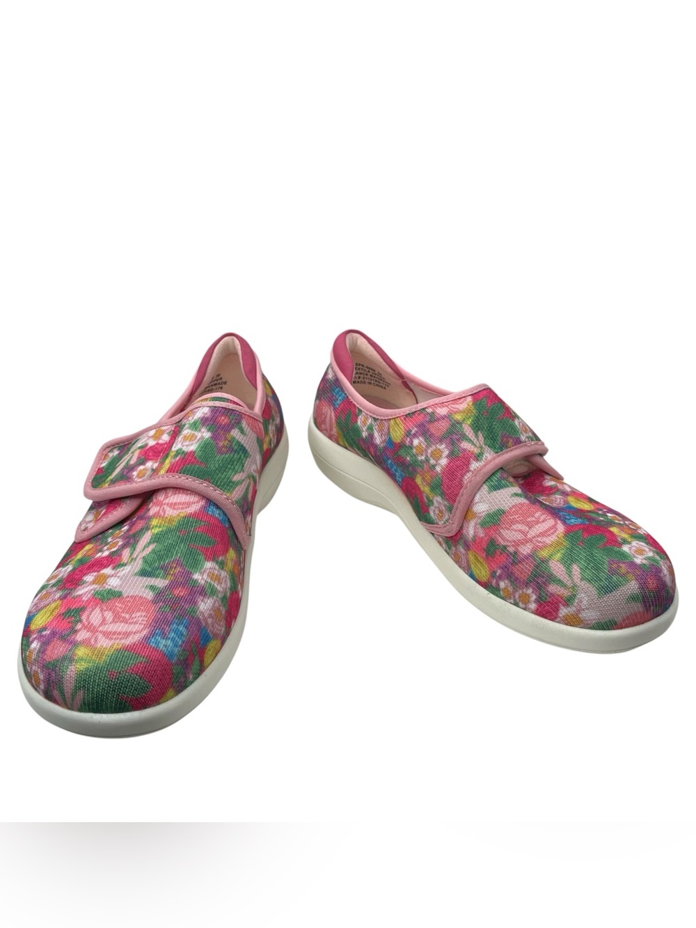 ALEGRIA Spright Floral Slip on Sneakers Size 36 6-6.5 Pink Chillax Casual Shoes
